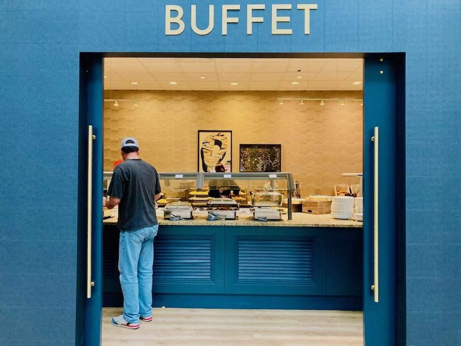 hotel buffet entrance