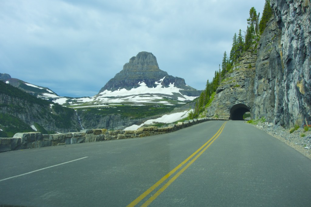 Going to the Sun road and tunnel