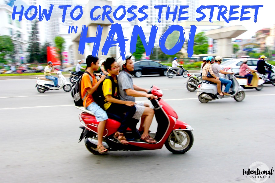 Crossing the Street in Hanoi