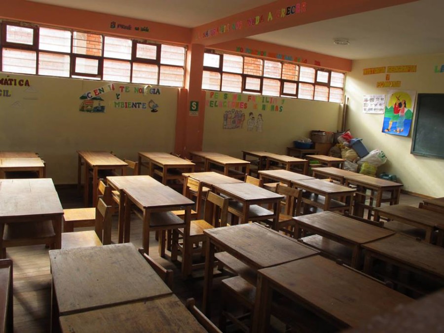 classroom in Peru. Volunteer Abroad Profile: Jesuit Volunteer Corps International | Intentional Travelers