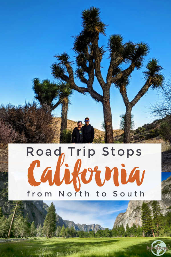 Road trip stops in California from North to South