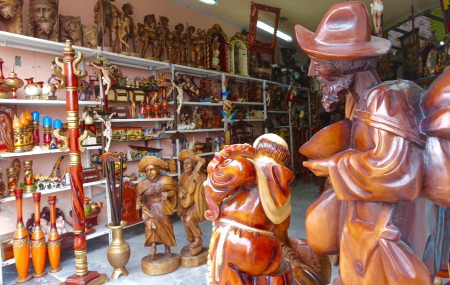 wood craft shop, Otavalo and San Antonio de Ibarra, Ecuador | Intentional Travelers