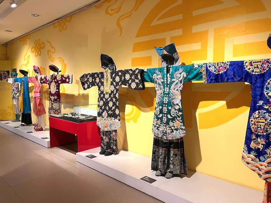 traditional outfits display at women's museum
