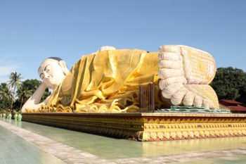 buddha statue in Yangon, Myanmar | Intentional Travelers