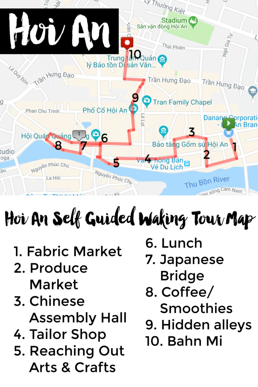 Self guided walking tour Hoi An, Vietnam - What to do and see in Ancient Town on your first day