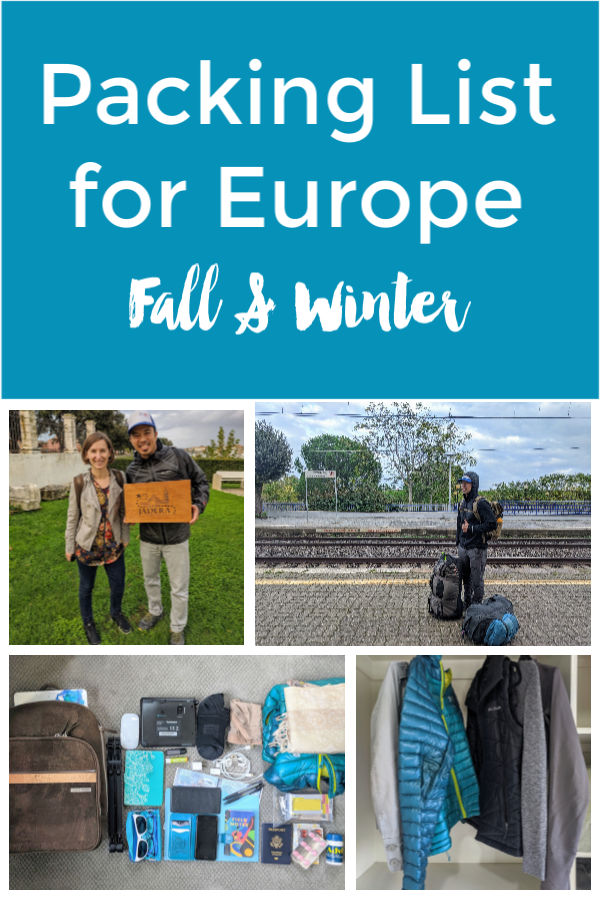europe travel essentials fall