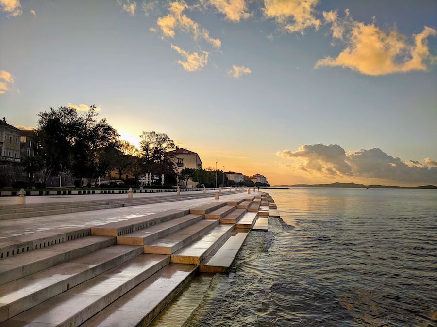 Zadar sea organ - places to see in Zadar