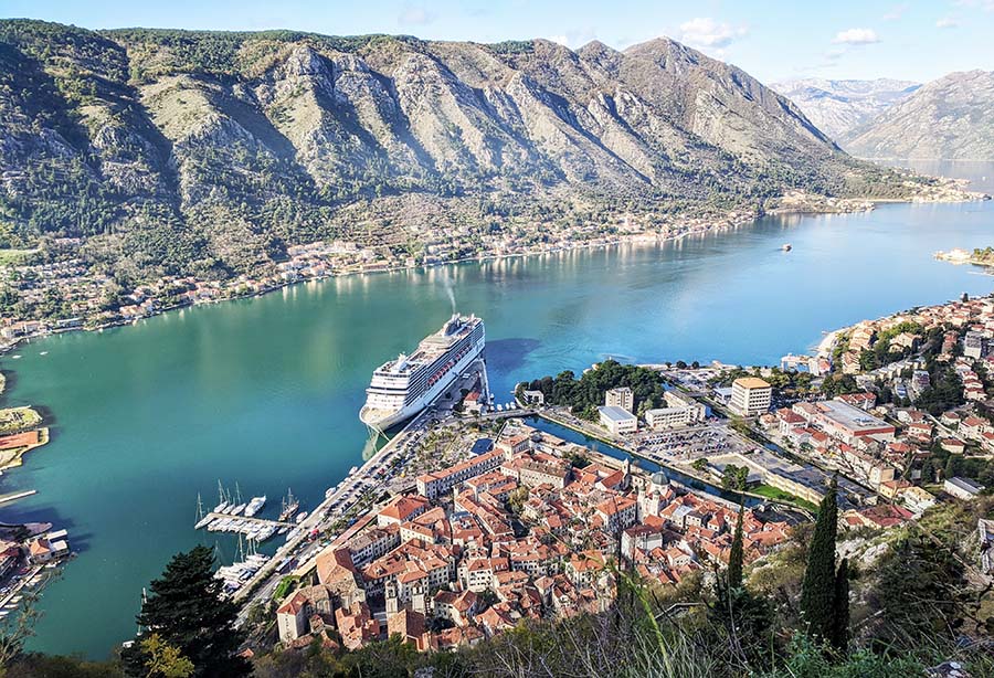 Kotor, Montenegro view | Dalmatian Coast Road Trip Itinerary