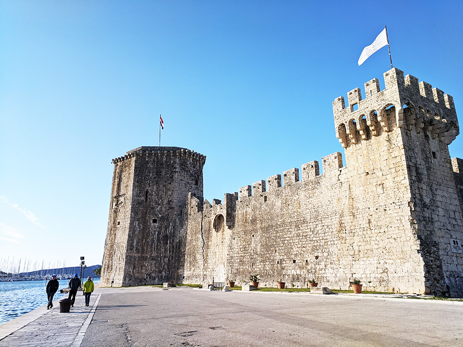Trogir fortress, winter road trip in Croatia