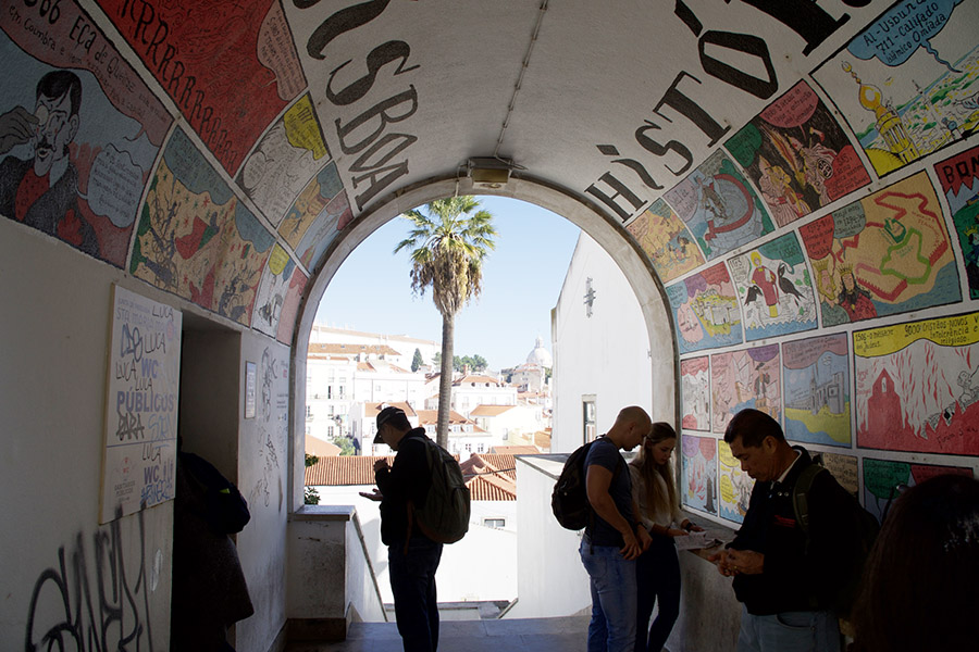 History mural | Self Guided Walking Tour Itineraries for Three Days in Lisbon Portugal