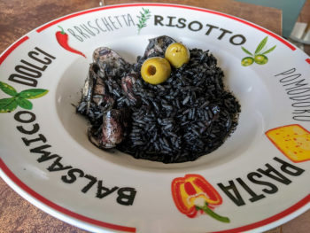 Black Risotto, Makarska Restaurant Timun | 7 day croatia road trip Dalmatian Coast itinerary