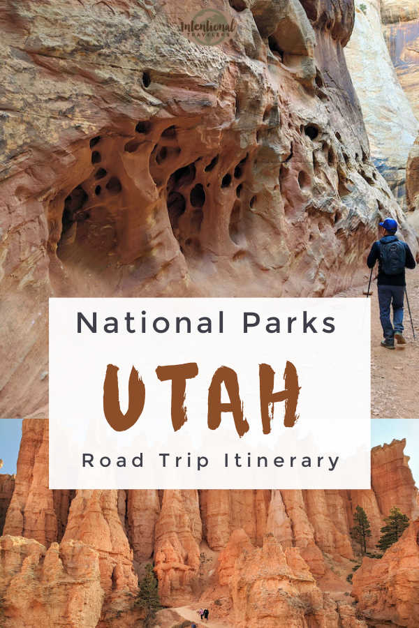 National Parks Utah Road Trip Itinerary pin