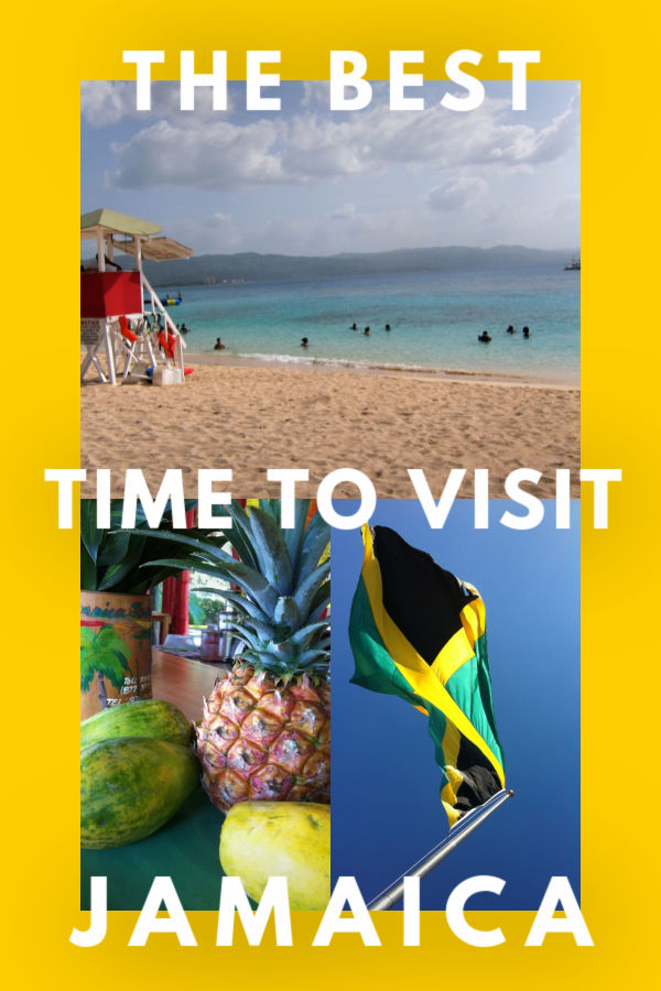 The Best Time to Visit Jamaica collage pin