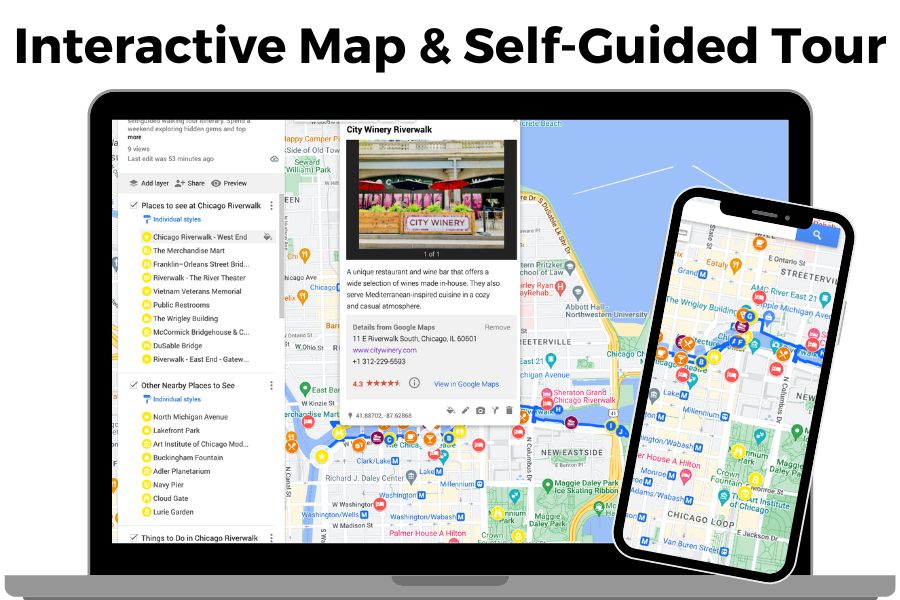 Interactive Map & Self-Guided Tour Chicago Riverwalk