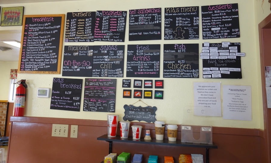 Gingerbread House menu - Central Oregon Road Trip Stops