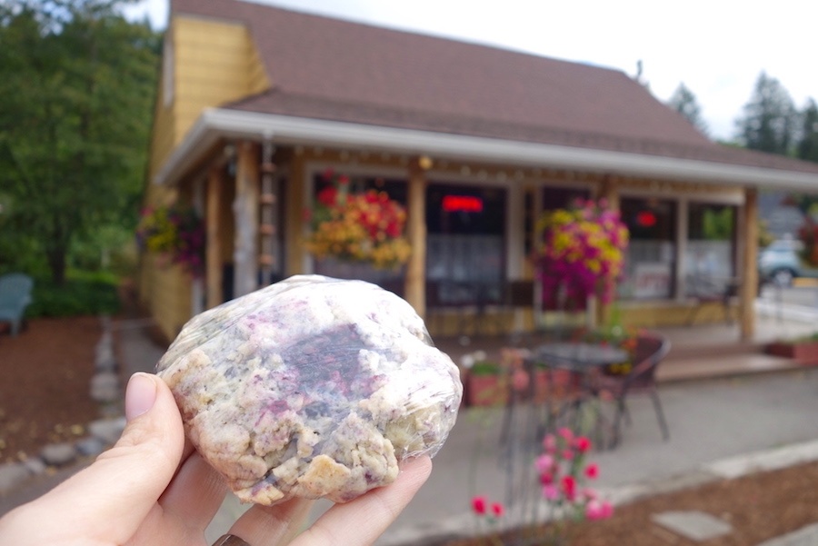 Rosie's Mountain Coffeehouse scone pastry - Central Oregon Road Trip Stops