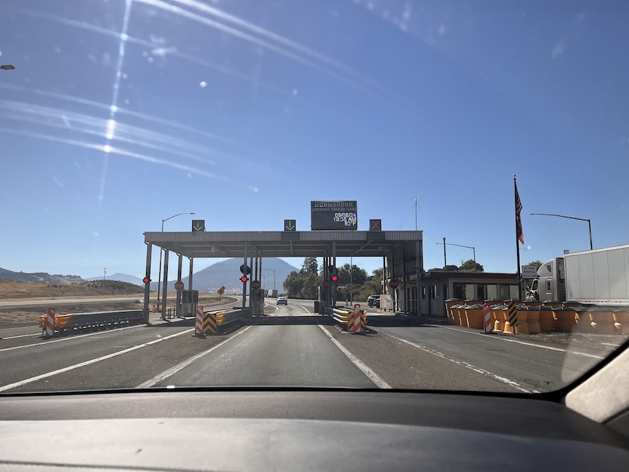 California border check station