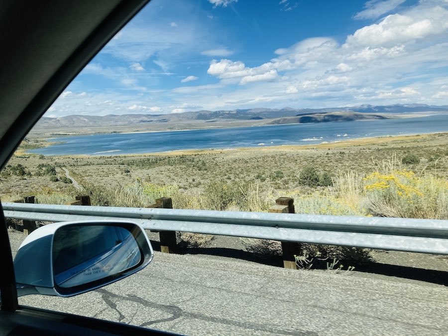 view from window of lake