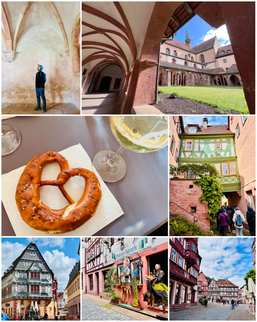Bronnbach Abby and Miltenberg tour collage