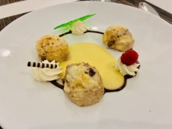 local dessert with custard